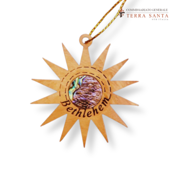 Stella in legno e madreperla